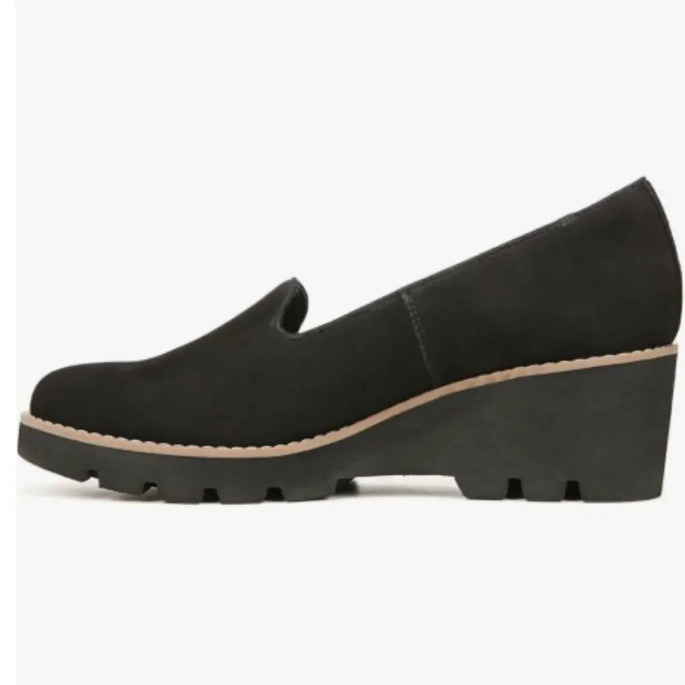 Vionic Womens Willa Slip On Loafers  9 Medium (B,M) | Black Suede